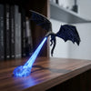 3D Glowing Dragon Flame Statue