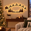 Light-Up Wooden Christmas Wall Decor Set