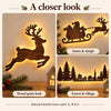 Light-Up Wooden Christmas Wall Decor Set
